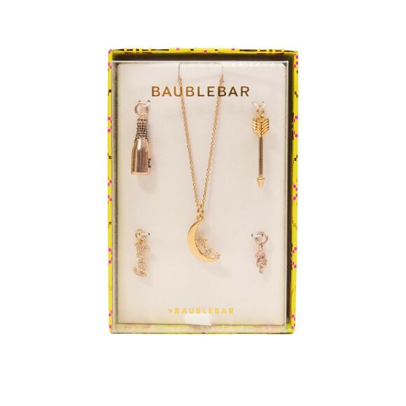 Baublebar Necklace with 5 Charms Gold 5943 - Picture 1 of 3